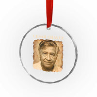 Cesar Chavez Crystal Glass Ornament Mexican American Pride Latino Heritage