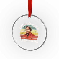 Cesar Chavez Crystal Glass Ornament Si Se Puede Mexican Hispanic Heritage Month Vintage - Wonder Print Shop