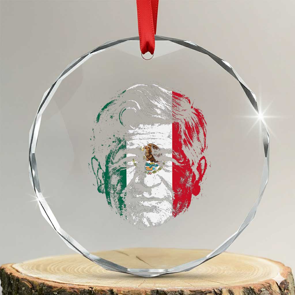 Cesar Chavez Day Mexican American Pride Crystal Glass Ornament
