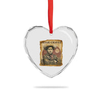 Cesar Chavez Heart Crystal Glass Ornament Hispanic Heritage Mexican American Pride Latino