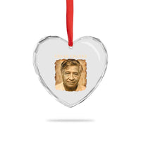 Cesar Chavez Heart Crystal Glass Ornament Mexican American Pride Latino Heritage