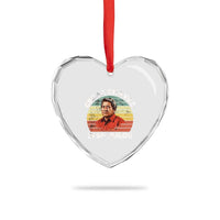 Cesar Chavez Heart Crystal Glass Ornament Si Se Puede Mexican Hispanic Heritage Month Vintage - Wonder Print Shop
