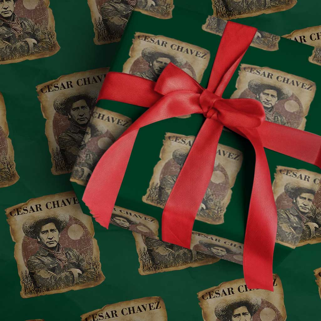 Cesar Chavez Wrapping Paper Roll Hispanic Heritage Mexican American Pride Latino
