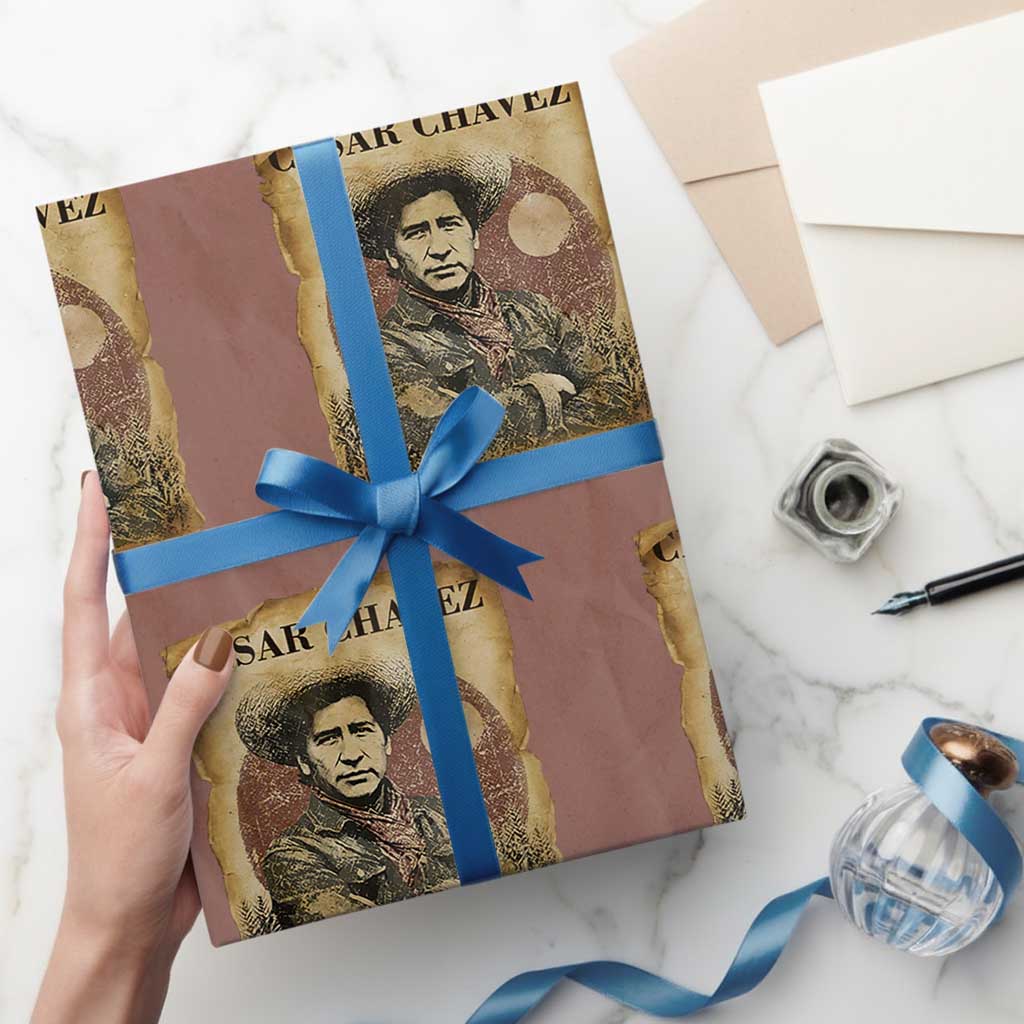 Cesar Chavez Wrapping Paper Roll Hispanic Heritage Mexican American Pride Latino