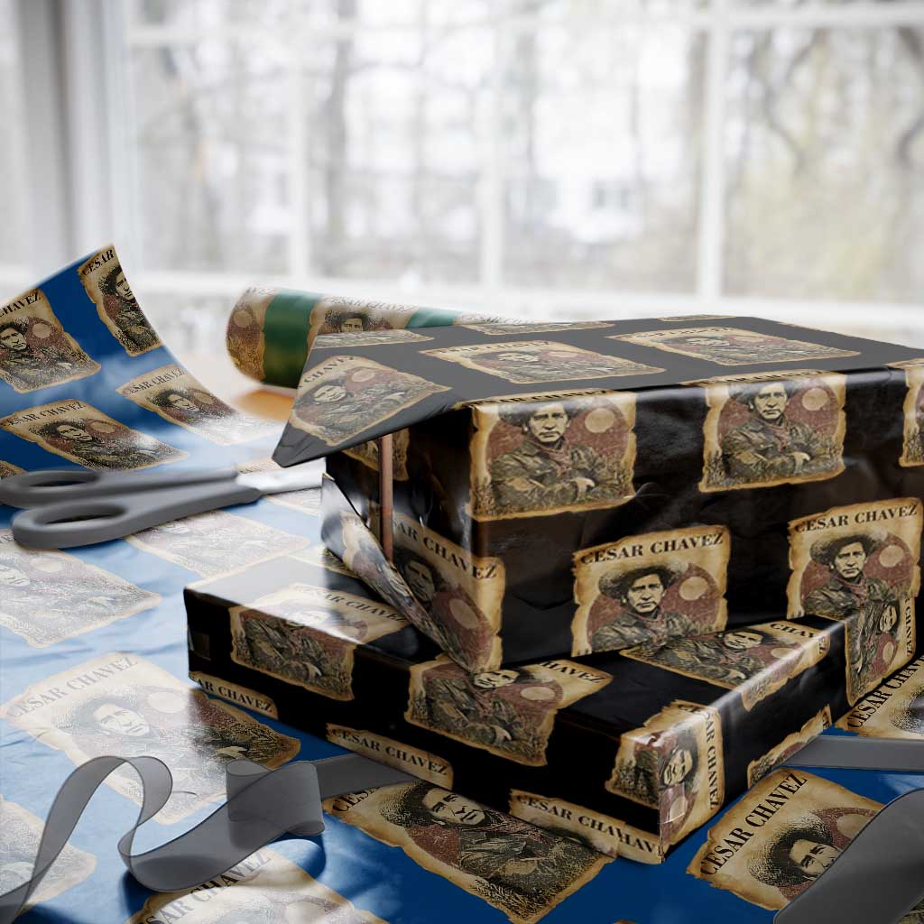 Cesar Chavez Wrapping Paper Roll Hispanic Heritage Mexican American Pride Latino