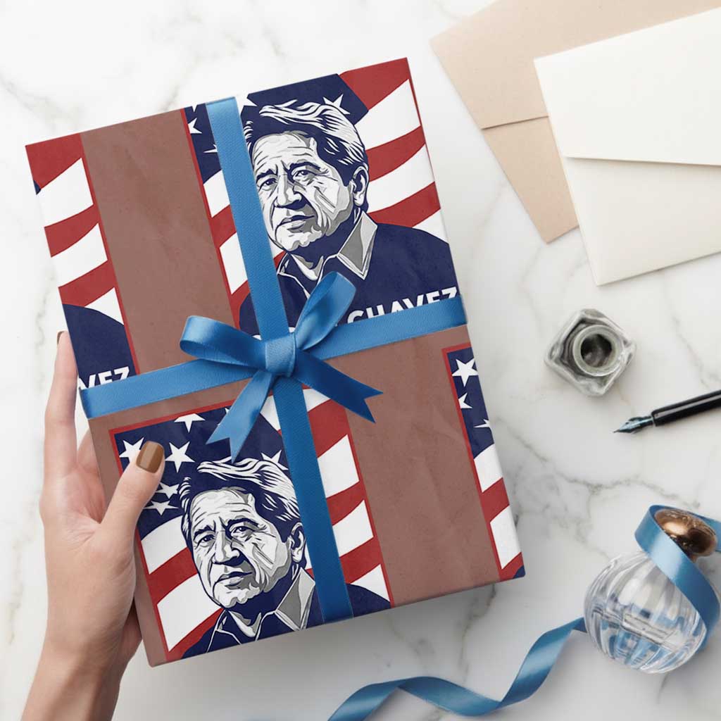 Cesar Chavez Wrapping Paper Roll Labor Leader Mexican American Pride