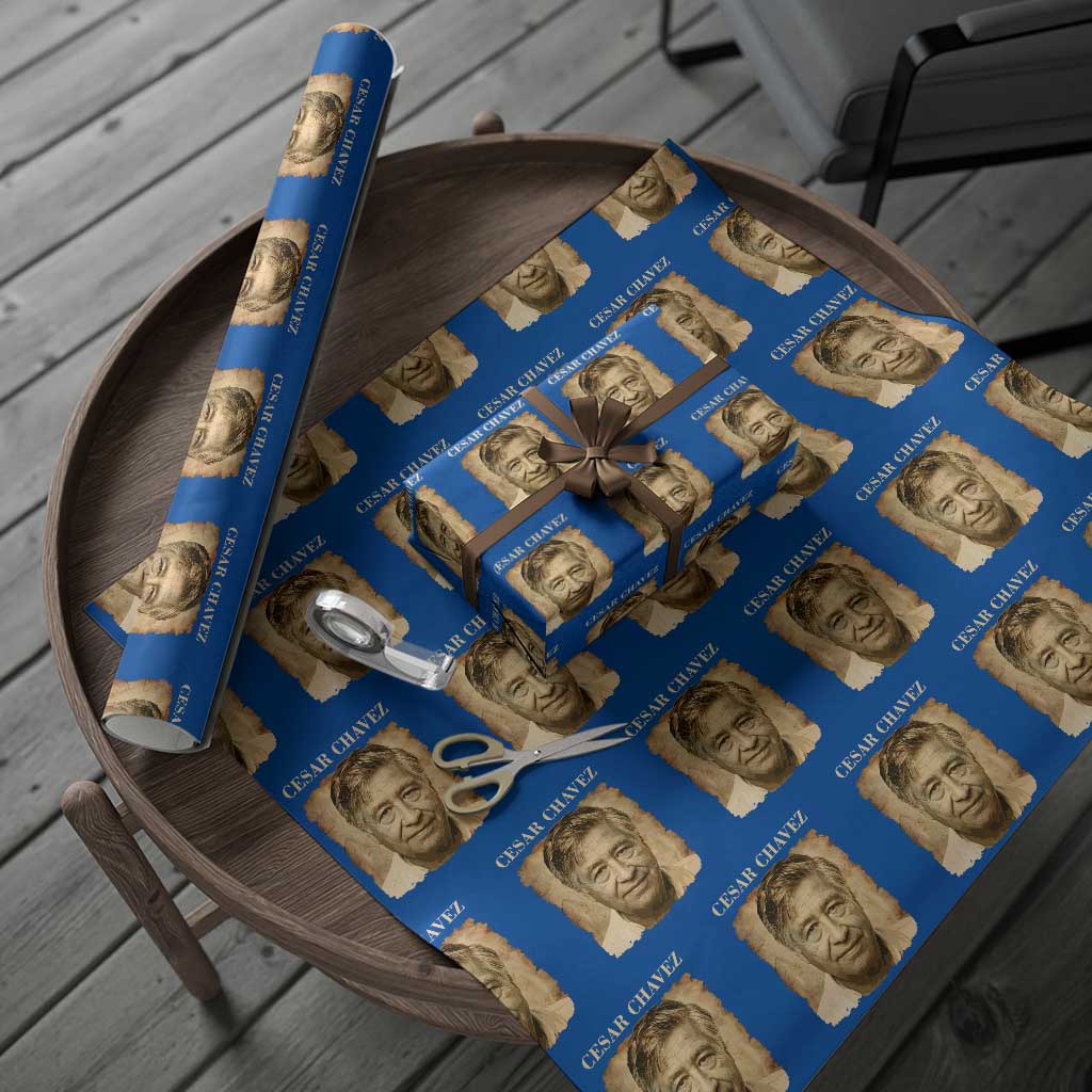 Cesar Chavez Wrapping Paper Roll Mexican American Pride Latino Heritage