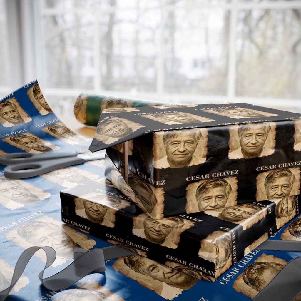 Cesar Chavez Wrapping Paper Roll Mexican American Pride Latino Heritage