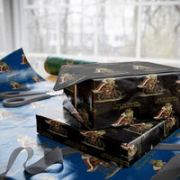 Chaotic Frog Meme Wrapping Paper Roll Off To Unsettle The Common Folk Vintage Unhinged Humor