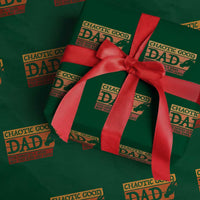 Chaotic Good Dad Funny Tabletop Gamer Parenting Wrapping Paper Roll Retro Sunset Vintage Fantasy Graphic