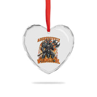 Chaotic Knight Metalcore Edgy Meme Aggressively Whimsical Heart Crystal Glass Ornament Armor Metalheads Fairycore Tendencies - Wonder Print Shop
