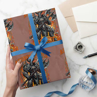 Chaotic Knight Metalcore Edgy Meme Aggressively Whimsical Wrapping Paper Roll Armor Metalheads Fairycore Tendencies - Wonder Print Shop
