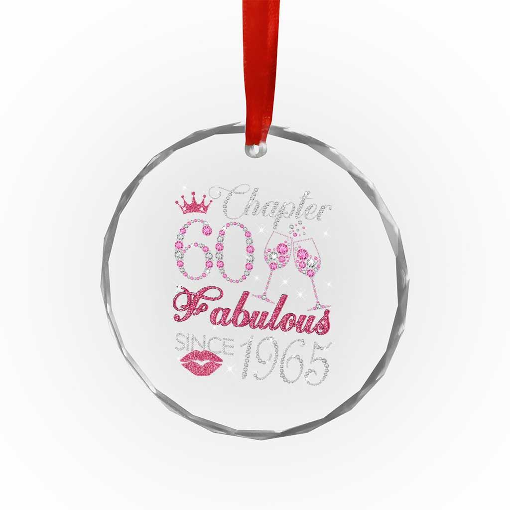 Chapter 60 Fabulous Crystal Glass Ornament Sparkle Since 1965 60Th Birthday Gift For Women TS02