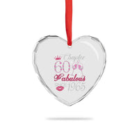 Chapter 60 Fabulous Heart Crystal Glass Ornament Sparkle Since 1965 60Th Birthday Gift For Women - Wonder Print Shop