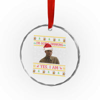Charlie Hunnam Ed Gein Crystal Glass Ornament I Am Going Drinking Yes I Am Christmas - Wonder Print Shop