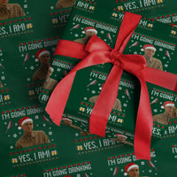 Charlie Hunnam Ed Gein Ugly Christmas Wrapping Paper Roll Monster Movie I'm Going Drinking - Wonder Print Shop