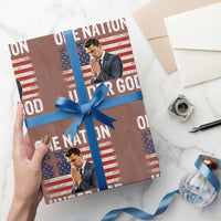 Charlie Kirk Christian Wrapping Paper Roll One Nation Under God Patriotic Faith - Wonder Print Shop