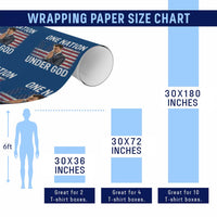 Charlie Kirk Christian Wrapping Paper Roll One Nation Under God Patriotic Faith - Wonder Print Shop