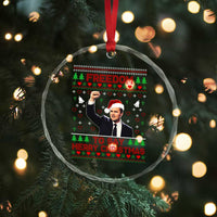 Charlie Kirk Christmas Crystal Glass Ornament Freedom To Say Merry Christmas - Wonder Print Shop