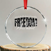 Charlie Kirk Freedom Crystal Glass Ornament A True Patriot Patriotic American TS10