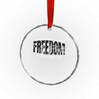 Charlie Kirk Freedom Crystal Glass Ornament A True Patriot Patriotic American TS10