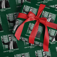 Charlie Kirk Freedom Wrapping Paper Roll Vintage A True Patriot Patriotic American - Wonder Print Shop
