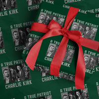 Charlie Kirk Tribute Wrapping Paper Roll A True Patriot Conservative Memorial - Wonder Print Shop