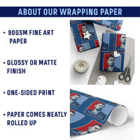 Charlie Kirk Tribute Wrapping Paper Roll Freedom Hope Memorial 1993 2025 - Wonder Print Shop