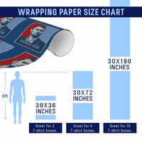 Charlie Kirk Tribute Wrapping Paper Roll Freedom Hope Memorial 1993 2025 - Wonder Print Shop