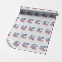 Charlie Kirk Wrapping Paper Roll Fear Not Mens Christian Memorial Tribute Charlie Cross US Flag - Wonder Print Shop