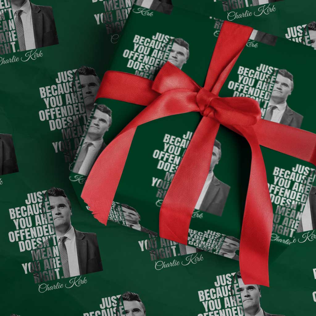 Charlie Kirk Wrapping Paper Roll Free Speech Memorial Tribute - Wonder Print Shop