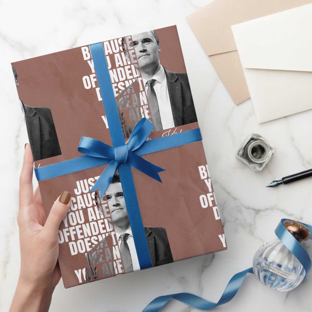 Charlie Kirk Wrapping Paper Roll Free Speech Memorial Tribute - Wonder Print Shop