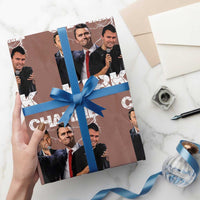 Charlie Kirk Wrapping Paper Roll Freedom Speech A True Patriot Tribute Bootleg - Wonder Print Shop