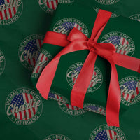 Charlie The Man The Myth The Legend Wrapping Paper Roll Retro Vintage American Flag - Wonder Print Shop