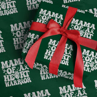 CHD Heart Disease Awareness Wrapping Paper Roll Heart Warrior Mama