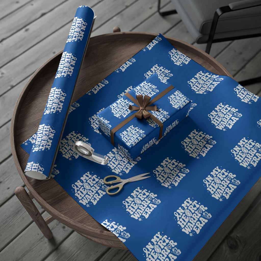 CHD Heart Disease Awareness Wrapping Paper Roll In My Heart Warrior Era