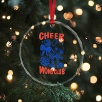 Cheer Moms Club Crystal Glass Ornament Funny Cheerleading Mom Mother’s Day Gift