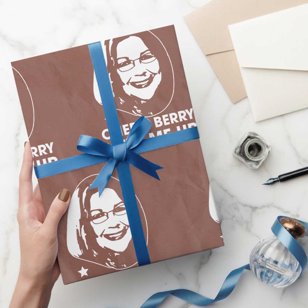 Cherie Berry Lifts Me Up Wrapping Paper Roll Elevator Tribute Funny NC Meme - Wonder Print Shop