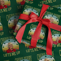 Cherie Berry Lifts Me Up Wrapping Paper Roll Retro Vinatge Elevator Tribute Funny NC Meme - Wonder Print Shop