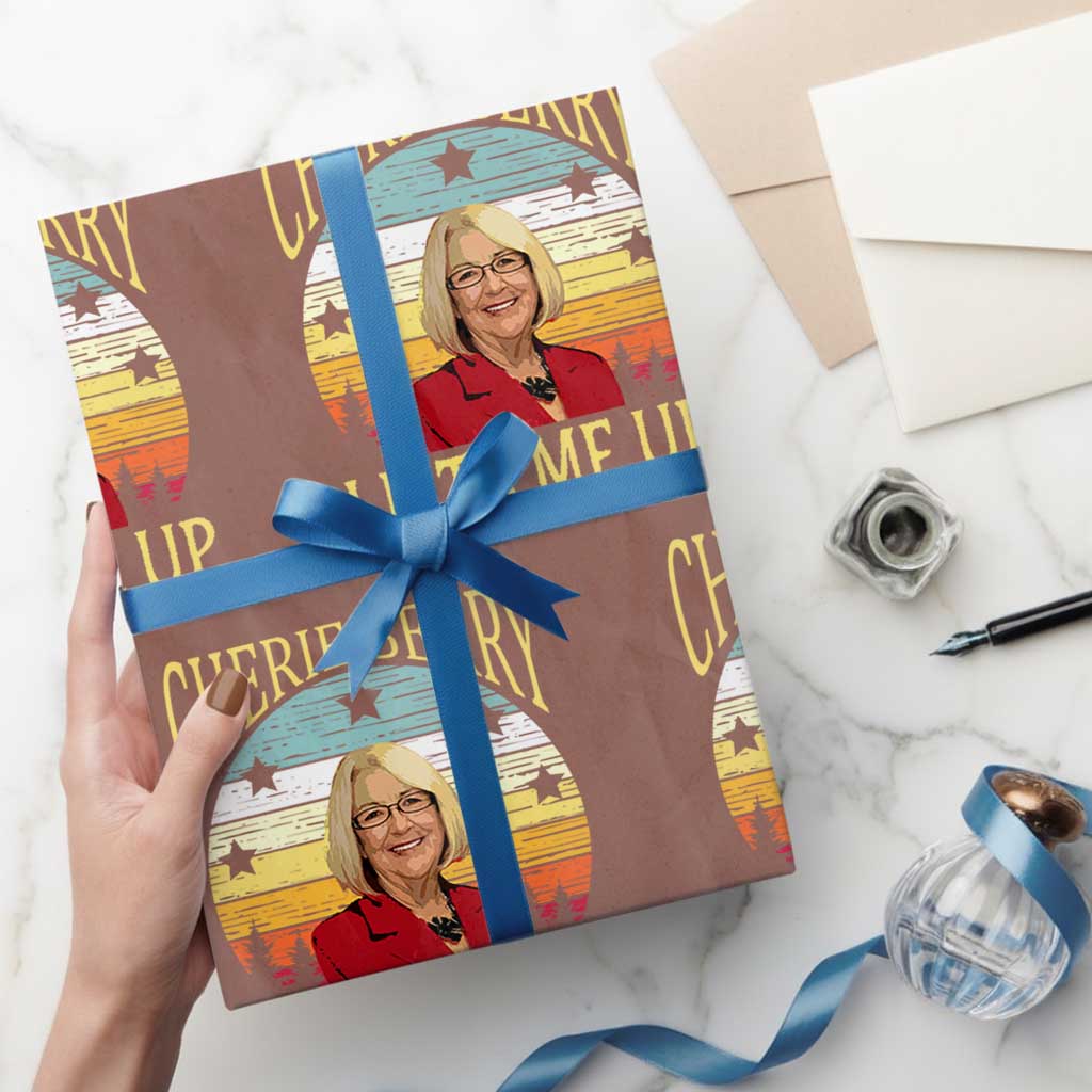 Cherie Berry Lifts Me Up Wrapping Paper Roll Retro Vinatge Elevator Tribute Funny NC Meme - Wonder Print Shop