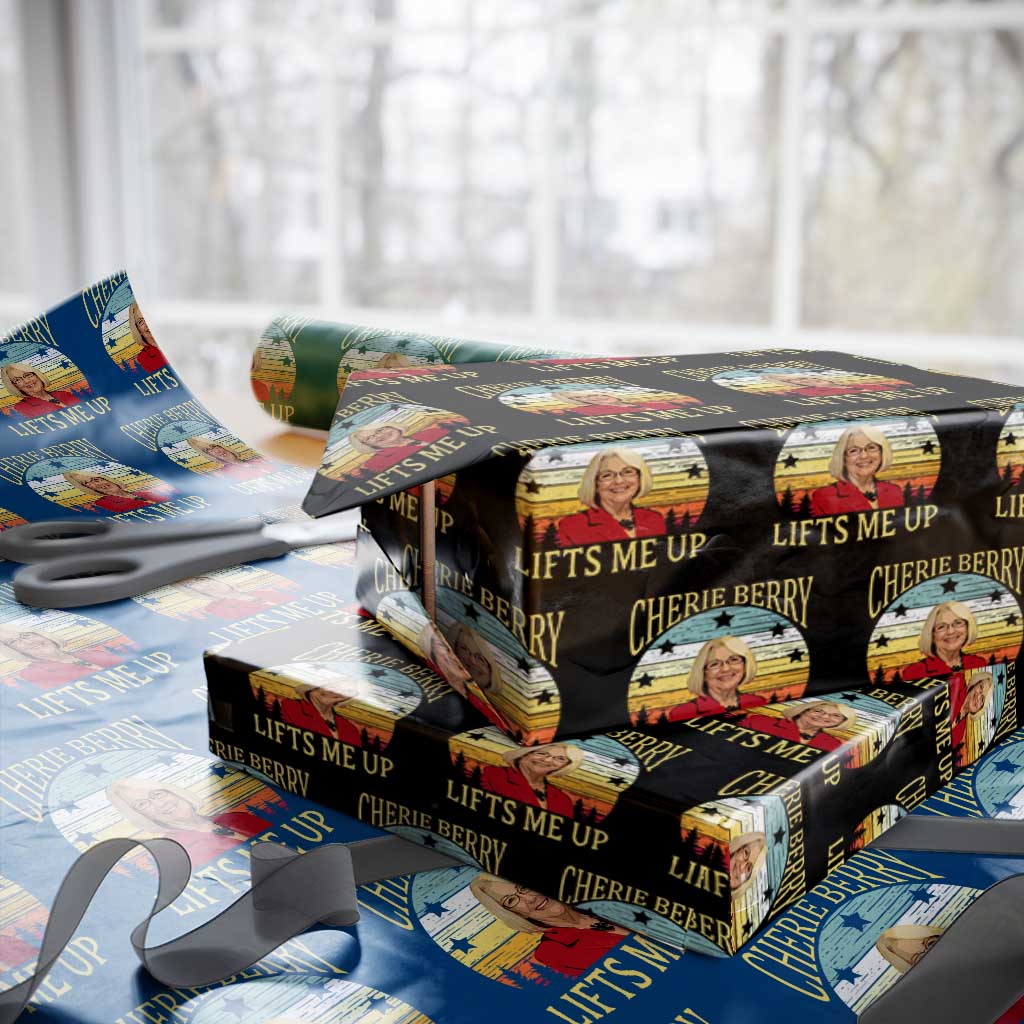 Cherie Berry Lifts Me Up Wrapping Paper Roll Retro Vinatge Elevator Tribute Funny NC Meme - Wonder Print Shop