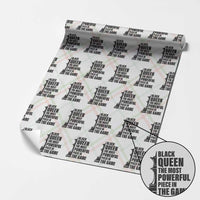 Chess Lover Wrapping Paper Roll Black Queen The Most Powerful Piece In The Game Checkmate