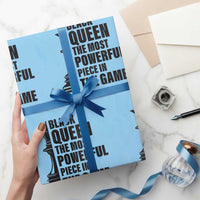 Chess Lover Wrapping Paper Roll Black Queen The Most Powerful Piece In The Game Checkmate