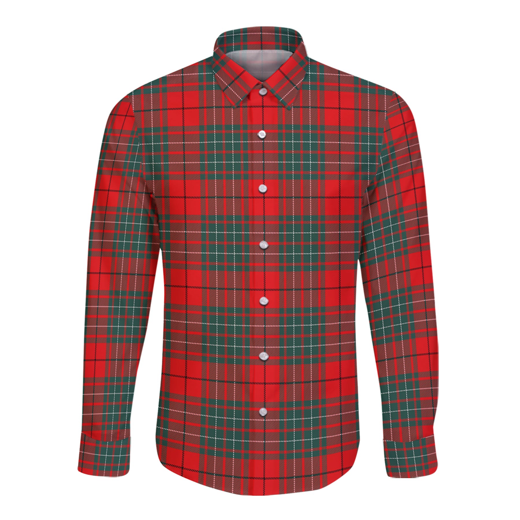 Cheyne Tartan Long Sleeve Button Up Shirt K23