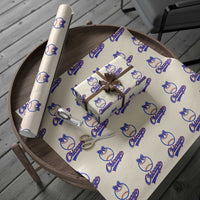 Chicago Coquette Bow Wrapping Paper Roll Cute Girls Kids Women Baseball Fans