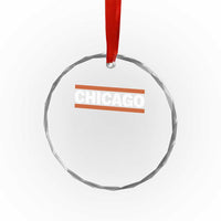 Chicago Crystal Glass Ornament Classic Retro City Illinois IL Lake Michigan Midwest Pride - Wonder Print Shop