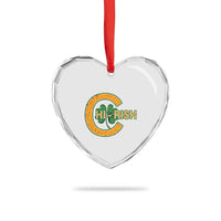 Chicago Irish Chirish Heart Crystal Glass Ornament Happy Saint Patrick's Day Lucky Shamrock - Wonder Print Shop