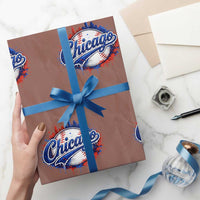 Chicago Pride Dripping Baseball Graphic Wrapping Paper Roll