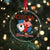 Chicka Boom Boom Patriotic Chicken Crystal Glass Ornament Funny Patriotic 4th of July Red White and Blue Farm - Wonder Print Shop