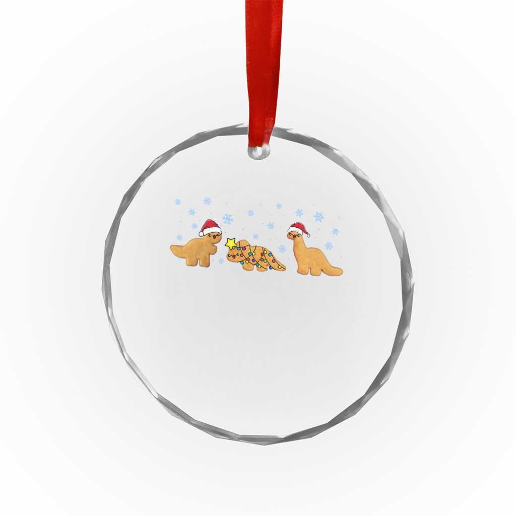 Chicken Nugget Lover Crystal Glass Ornament Christmas Holiday Gift - Wonder Print Shop